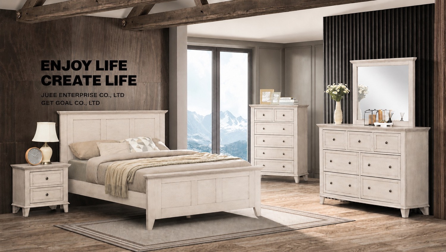Contemporary JUEE furniture collection in a bright interior