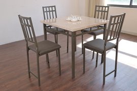 Metal counter height dining set collection reference